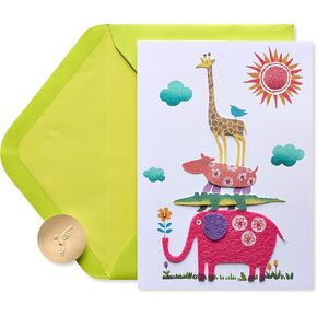 Papyrus Baby Shower Card for Girl (So Happy You're Here)