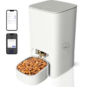 Automatic Cat Feeder - WiFi Automatic Dog Feeder 3.5L Pet Food Dispenser Smart App Control Cat Feeding Station Timed Food Pet Feeder