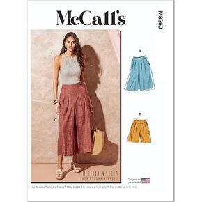 McCall's Misses Skirt/Pants Sewing Pattern Kit, Multicolor