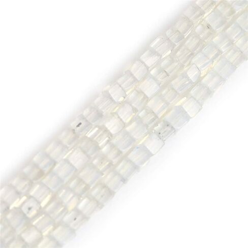 GEM-Inside Genuine 4mm Square Black Hematite Non-Magnetic Gemstone Loose Beads Beads for Jewelry Making 15 Inches in Kuwait