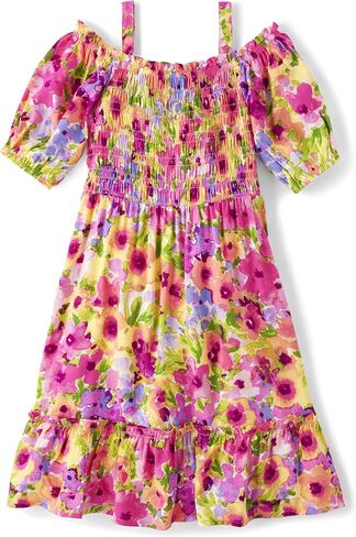 The Children's Place Baby Girls' Short Dressy Special Occasion Dresses, Wildflower White Flutter Sleeve, Large in Saudi Arabia