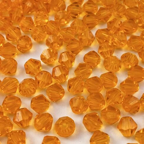 600pcs Bicone Crystal Beads 3mm Crystal Glass Beads bice biconed bicone beads for netclace bracelet arrings diy jewelry make making supplies (شفاف ab) in Saudi Arabia