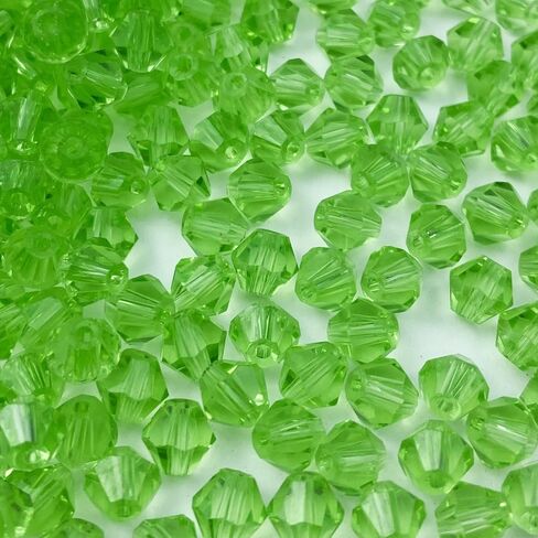 600pcs Bicone Crystal Beads 3mm Crystal Glass Beads bice biconed bicone beads for netclace bracelet arrings diy jewelry make making supplies (شفاف ab) in Saudi Arabia