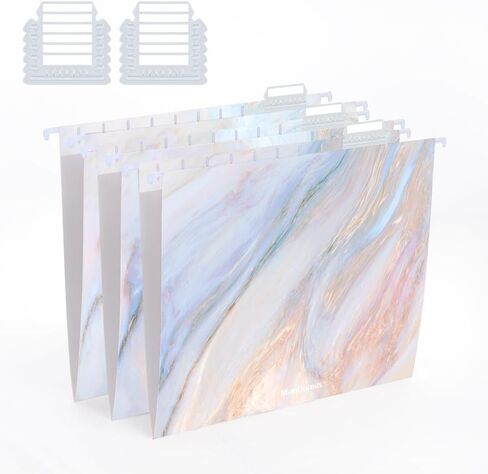 Hanging File Folders, Floral Design,Letter Size with 1/5 Adjustable Cut Tabs, Assorted 6 Styles,Decorative,Drawer,Desk and Cabinet Use（12-Pack）… in Saudi Arabia