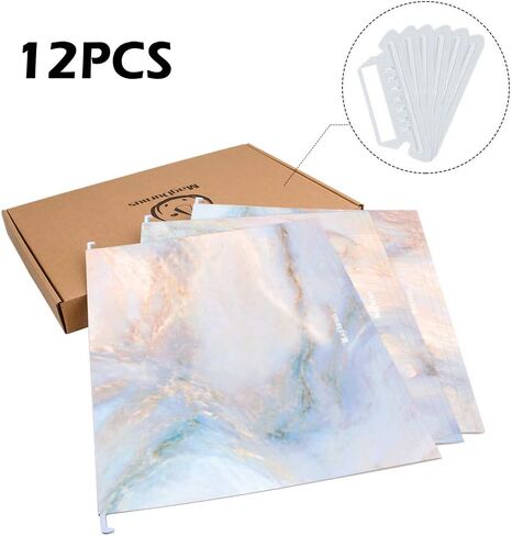 Hanging File Folders, Floral Design,Letter Size with 1/5 Adjustable Cut Tabs, Assorted 6 Styles,Decorative,Drawer,Desk and Cabinet Use（12-Pack）… in Saudi Arabia