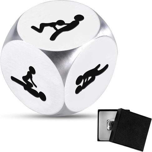 Valentines Gifts for Her Him Date Night Dice Gifts for Him Birthday Gifts for Boyfriend Girlfriend Wife Husband Couples Games Couple Dice Steel Gifts for 11th Anniversary Married Couple Gifts in Saudi Arabia