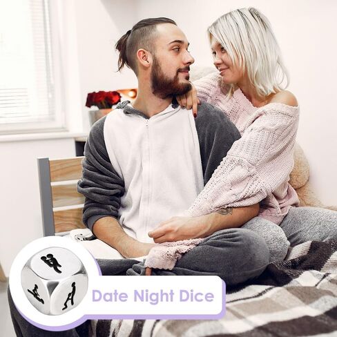 Valentines Gifts for Her Him Date Night Dice Gifts for Him Birthday Gifts for Boyfriend Girlfriend Wife Husband Couples Games Couple Dice Steel Gifts for 11th Anniversary Married Couple Gifts in Saudi Arabia