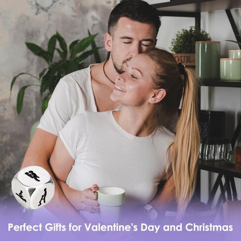Valentines Gifts for Her Him Date Night Dice Gifts for Him Birthday Gifts for Boyfriend Girlfriend Wife Husband Couples Games Couple Dice Steel Gifts for 11th Anniversary Married Couple Gifts in Saudi Arabia