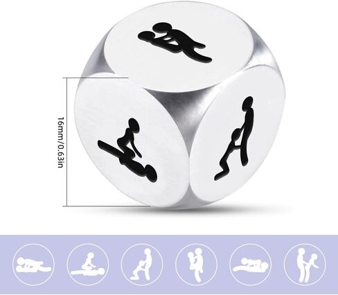 Valentines Gifts for Her Him Date Night Dice Gifts for Him Birthday Gifts for Boyfriend Girlfriend Wife Husband Couples Games Couple Dice Steel Gifts for 11th Anniversary Married Couple Gifts in Saudi Arabia