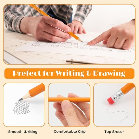 Bulk Valentines Pencils, 360-Pack Sharpened #2 Yellow Pencils with Erasers for Valentine Day, Bulk Pack Graphite Pencils for School Classroom Teacher Supplies, Writing, Drawing and Sketching in Saudi Arabia