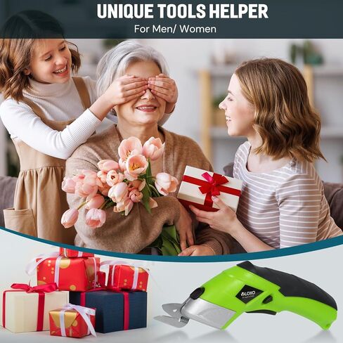 VLOXO Cordless Electric Scissors Cardboard Cutter with 2 Type Blades Rechargeable Powerful Shears Cutting Tool for Fabric Electric Box Cutter Leather Felt with Charger & Storage Box-Pink in Saudi Arabia