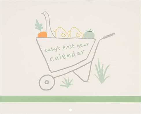 Carter's BA3-24958 Homegrown Baby's First Year Calendar with Stickers, 11.2" x 9.5", Multicolor in Saudi Arabia