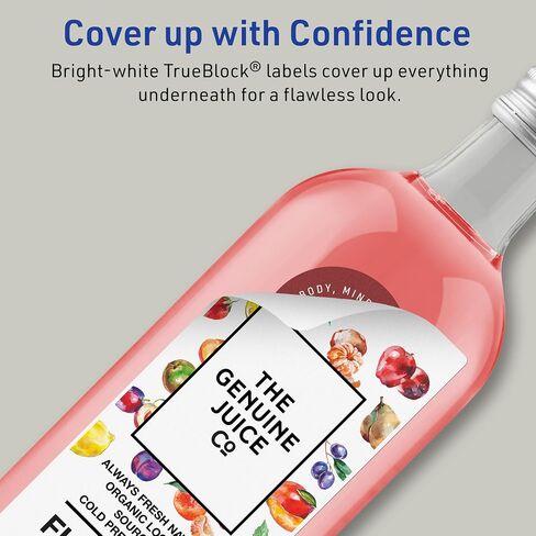 Avery TrueBlock Matte White Rectangle Labels, 11" x 4.25", 20 Matte White Labels, Laser/Inkjet Printable Labels, Great for Packaging and Product Labels in Saudi Arabia