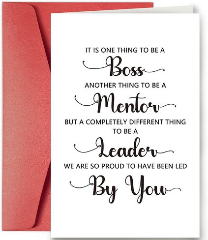 SuperShunhu Funny Thank You Card for Friends Family, Boss’s Day Card for Boss Manager, Lovely Appreciation Card for Teacher Mentor in Kuwait