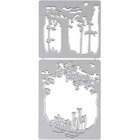 Cutting Dies Metal, Metallic Cutting Dies, Christmas Wallpapers Metal Embossing Stencils for DIY Scrapbooking Photo Album Decorative DIY Paper Cards Making Gift Debossing Border