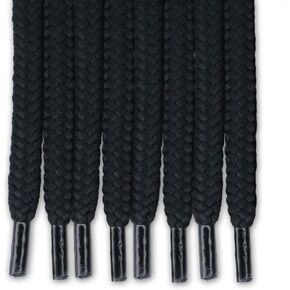 EXTEMPORE Drawstring Cord Replacement Round 6mmx136 cm/54 Inch/4 Pcs,for Cloth, Sweatpants, Hoodie,Bag. (Black/Grey)
