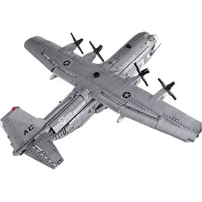 General Jim's AC-130 Hercules Gunship Building Block Set – 1,713 Pieces – Detailed Ground-Attack Aircraft Model Bricks Set - Compatible with Major Brands