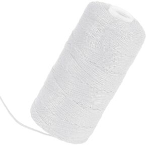 White Mason Line String 600 Feet #18 Braided Nylon Twine String for Masonry Jobs,General Construction Layout,Gardening and DIY Projects,Masonry Tools Construction String for A String line Level