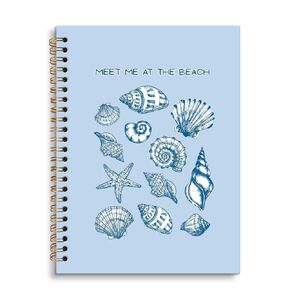JRTW Beach Ocean Journal Notebook ، SHELL Marine Biology Notebooks for School Work College ،