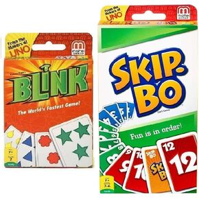 Mattel Blink and Skip-bo Card Game, Combo Pack of 2