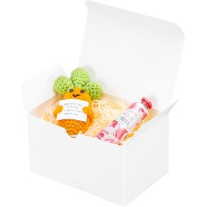 Unicopak 10 Pack 6x4x3.5 صناديق الهدايا صناديق هدايا بيضاء مع أغطية للهدايا صناديق الهدايا الصغيرة بشكل كبير لشمعة العطور الحلي الحلي.
