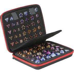 Bavel DND Dice Case with Detachable dice sponge and tray, D6 D20 Dice Set Case for Dungeons and Dragons RPG MTG Table Games