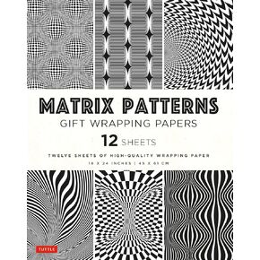Matrix Patterns Gift Wrapping Papers - 12 sheets: 18 x 24 inch (45 x 61 cm) Wrapping Paper