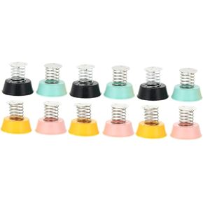 Toyvian 12 Pcs Spring Base Vehicle Toys Dancing Car Playset Shake Head DIY Cars Decoration Spring Seat Iron Dash Board