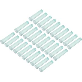 PATIKIL Floral Water Tubes with Cap, 30 Pcs 0.6" ID x 2.8" Plastic Bottle for Plants Flower Arrangement, White