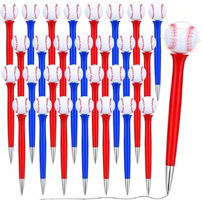 30 Pcs Basketball Baseball Sports Themed Novelty Writing Ballpoint Pens Funny Pen for Teens for Birthday Party School Office Desk Stationery Class Reward Supplies(Baseball)