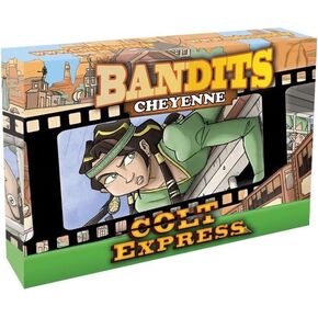 Colt Express Cheyenee Bandit Pack - Arrows Arrows & Swift Moves! لعبة Wild West Adventure ، لعبة الاستراتيجية للأطفال والكبار ، تتراوح أعمارهم بين 10+ ، 2-6 لاعبين ، 40 دقيقة من اللعب ، صنعها Ludonaute