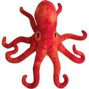 Snugarooz Olivia The Octopus - لعبة الكلب الفخم الناعم مع تصحيح الإصلاح - Squeaker Crinkle - مثالية للكلاب المتوسطة إلى الكبيرة