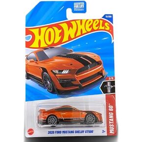 Hot Wheels 2020 Ford Mustang Shelby GT500 [Orange], Mustang 60 Series 2/5, 1:64 Scale Diecast