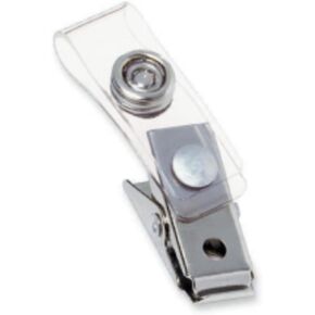 GBC Swingline ID Badge Clips, Clear, Badge Holder Clip, 100 Per Pack (1122897)