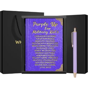 Military Gift Purple Up For Military Lined Journal Notebook Army Gift Soldier Journal Marine Gift Purple Lovers Gift(Purple Up For Military)