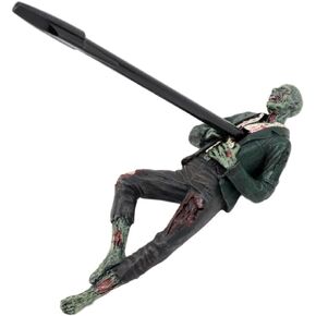 Ebros Gift Walking Dead Walker Hunter Impaled Zombie Pen Holder - 6.75"L Office Desktop Pencil Holder