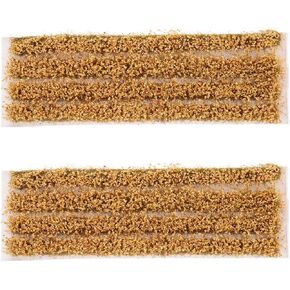 2boxes Miniature Wheat Mat Strips Craft Mini Railway Strip Railroad for Sand Greenery Models : Turf Static Model: Shrubs Tufts Self Diorama Grass Model ： Scene Model, Scenes