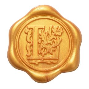 Yoption 50Pcs Initial Alphabet A Adhesive Wax Seal Stickers, Metallic Red Letter Wax Seal Stickers Envelope Seals Envelope Seals Self Adhesive Wax Stickers for Wedding Party Birthday Christmas (A)