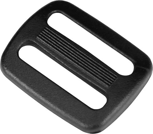 Strapworks Black Plastic Tri-Glide Slide – for Bag Straps, Rifle Slings, Dog Collars - 1 Inch in Kuwait