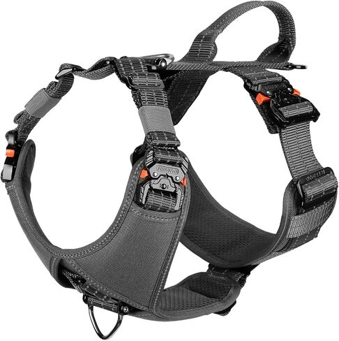 ICEFANG Dog Strap Harness with All-Metal Hardware,for Small Sized Dog,K9 Vest,Y-Shape Soft Padding,Adjustable Pet Harness,No-Pull Front Leash Clip (Small (Pack of 1), Green) in Kuwait