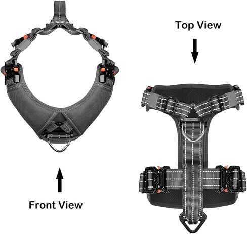 ICEFANG Dog Strap Harness with All-Metal Hardware,for Small Sized Dog,K9 Vest,Y-Shape Soft Padding,Adjustable Pet Harness,No-Pull Front Leash Clip (Small (Pack of 1), Green) in Kuwait