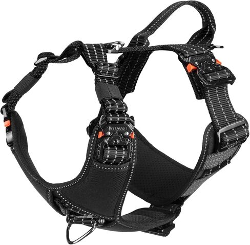 ICEFANG Dog Strap Harness with All-Metal Hardware,for Small Sized Dog,K9 Vest,Y-Shape Soft Padding,Adjustable Pet Harness,No-Pull Front Leash Clip (Small (Pack of 1), Green) in Kuwait