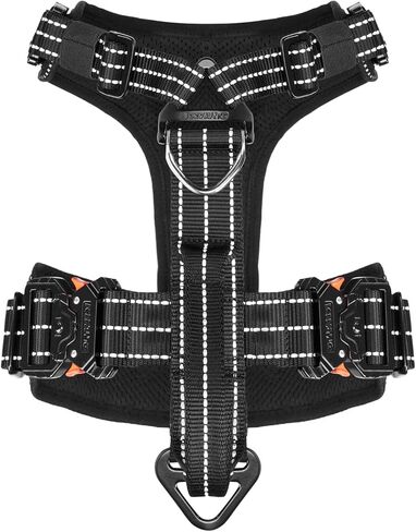 ICEFANG Dog Strap Harness with All-Metal Hardware,for Small Sized Dog,K9 Vest,Y-Shape Soft Padding,Adjustable Pet Harness,No-Pull Front Leash Clip (Small (Pack of 1), Green) in Kuwait