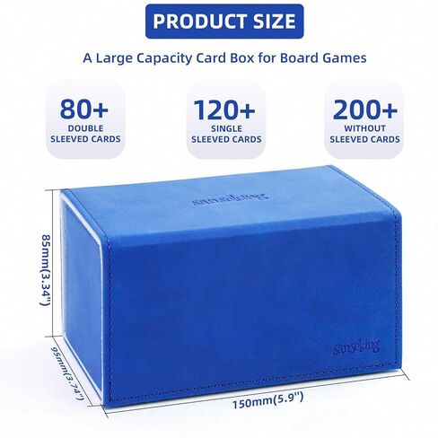 Commander Deck Box with Dice Tray - Brown Leather - MTG Card Box in Kuwait