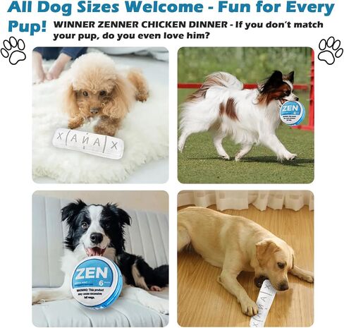 Chill Pup Funny Dog Toy - Parody Plush Squeaky Crinkle Dog Toy (ZENXAN) in Saudi Arabia