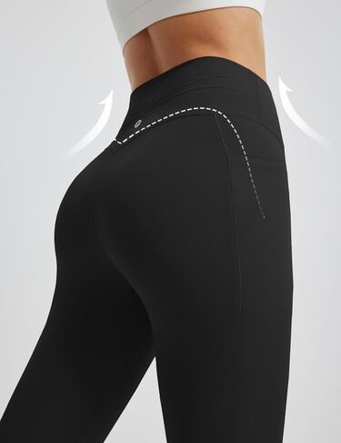 BALEAF Women 8" High Waisted Biker Shorts Tummy Control Workout Yoga Volleyball Gym Spandex Running with Pockets in Kuwait