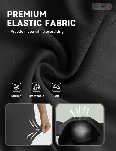 BALEAF Women 8" High Waisted Biker Shorts Tummy Control Workout Yoga Volleyball Gym Spandex Running with Pockets in Kuwait