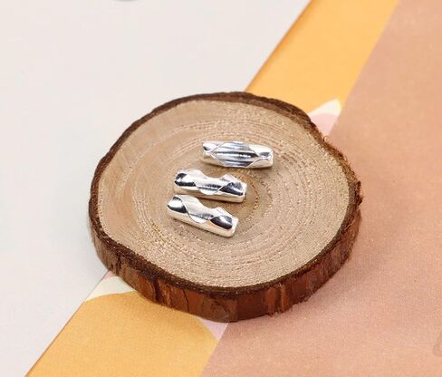 Shapenty Metal Bead Ball Chain Connector Clasp Bulk for Key Chain Necklace Pendant Jewelry Making DIY Craft Light Pulls and Beaded Chain Repairing, Fit for 2.4mm Bead Ball Chain, 200PCS (Gold) in Kuwait