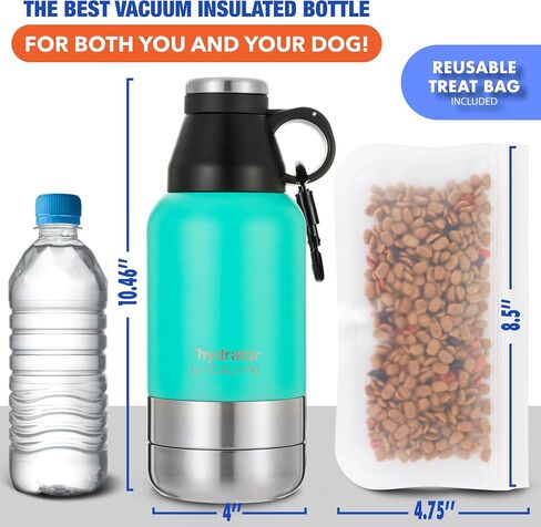 32oz Portable Dog Water Bottle w/Dog Bowls, Dog Travel Water Bottle + Travel Dog Bowls, Dog Water Bowl Dispenser, Dog Travel Bowl, Travel Accessories for Dogs (Star White, 32 OZ) in Saudi Arabia