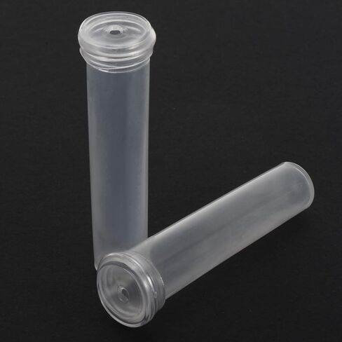 PATIKIL Floral Water Tubes with Cap, 30 Pcs 0.6" ID x 2.8" Plastic Bottle for Plants Flower Arrangement, White in Saudi Arabia